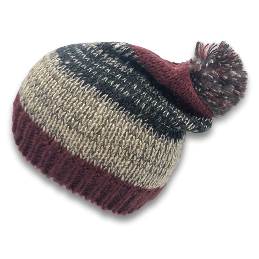D&Y Short Knitted Style Beanie Slouch POM Winter Hat Ski Cap Snowboard Hat